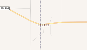 Lazare, Texas map