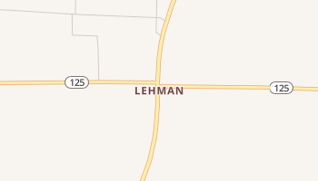 Lehman, Texas map
