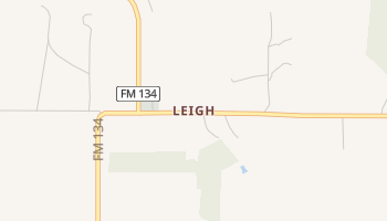 Leigh, Texas map