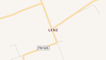 Lenz, Texas map