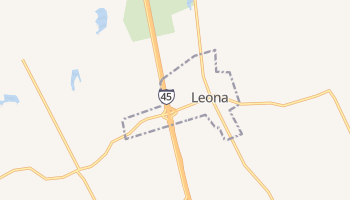 Leona, Texas map
