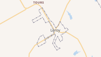 Leroy, Texas map