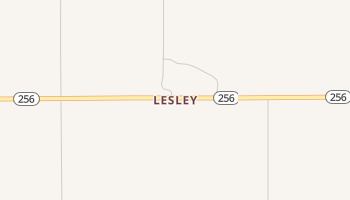 Lesley, Texas map