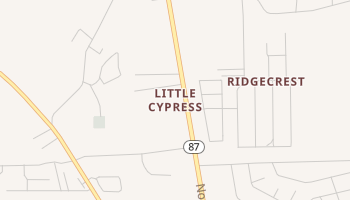 Little Cypress, Texas map