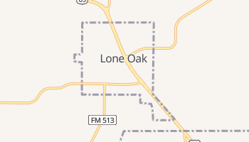 Lone Oak, Texas map