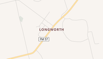 Longworth, Texas map