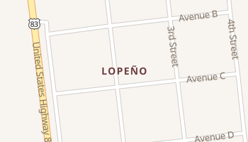 Lopeno, Texas map