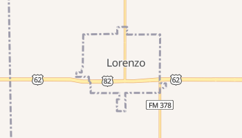 Lorenzo, Texas map
