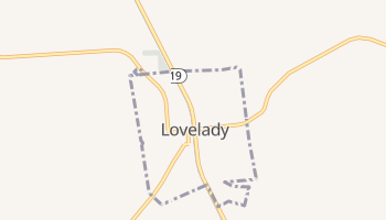 Lovelady, Texas map
