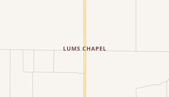 Lums Chapel, Texas map