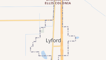 Lyford, Texas map