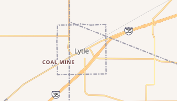 Lytle, Texas map