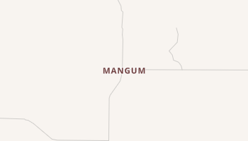 Mangum, Texas map