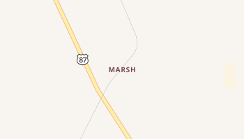 Marsh, Texas map