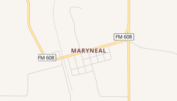 Maryneal, Texas map