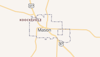 Mason, Texas map