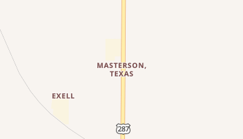 Masterson, Texas map