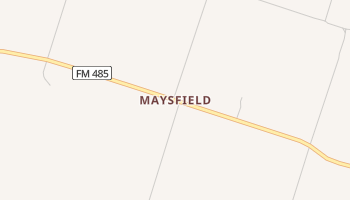 Maysfield, Texas map