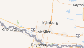 McAllen, Texas map