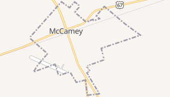 McCamey, Texas map