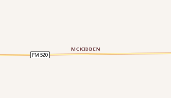 McKibben, Texas map