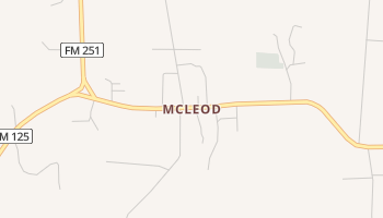 McLeod, Texas map