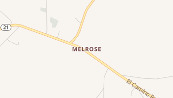 Melrose, Texas map