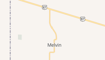 Melvin, Texas map