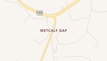 Metcalf Gap, Texas map