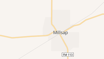 Millsap, Texas map