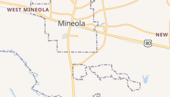 Mineola, Texas map