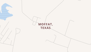 Moffat, Texas map