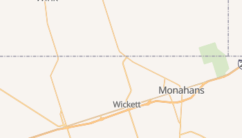 Monahans, Texas map