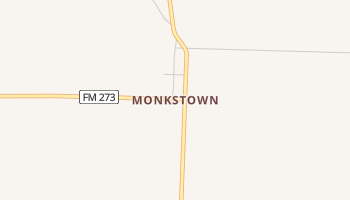 Monkstown, Texas map
