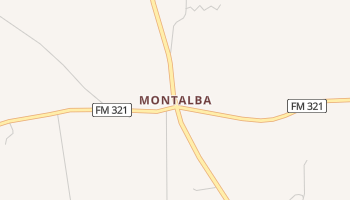 Montalba, Texas map