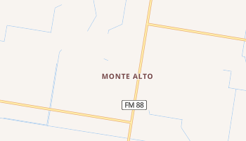 Monte Alto, Texas map