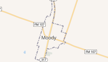 Moody, Texas map