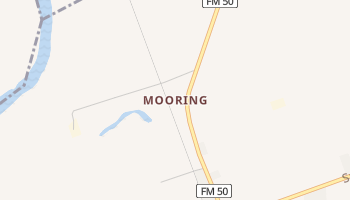 Mooring, Texas map