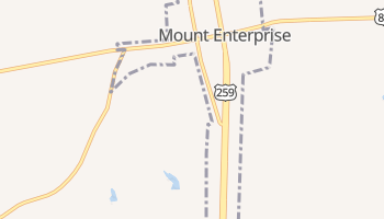 Mount Enterprise, Texas map