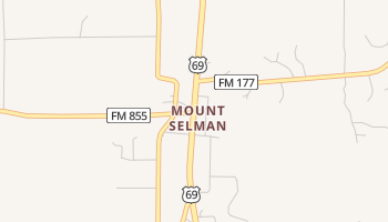 Mount Selman, Texas map