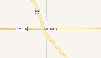 Muncy, Texas map