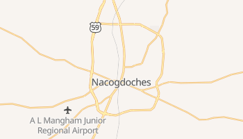 Nacogdoches, Texas map