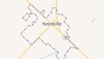 Needville, Texas map