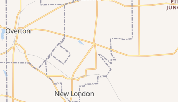 New London, Texas map