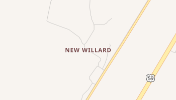 New Willard, Texas map