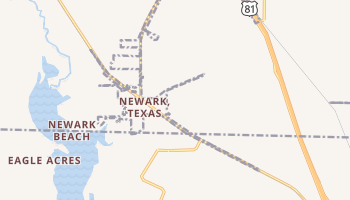Newark, Texas map