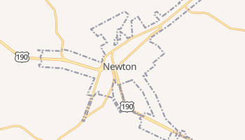 Newton, Texas map