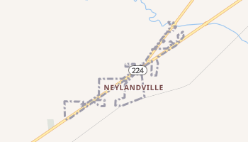 Neylandville, Texas map