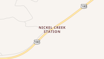 Nickel Creek Station, Texas map