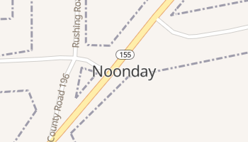 Noonday, Texas map